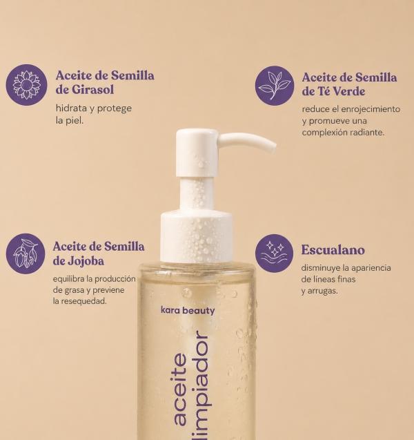 Aceite Limpiador Radiante Kara Beauty 200ml