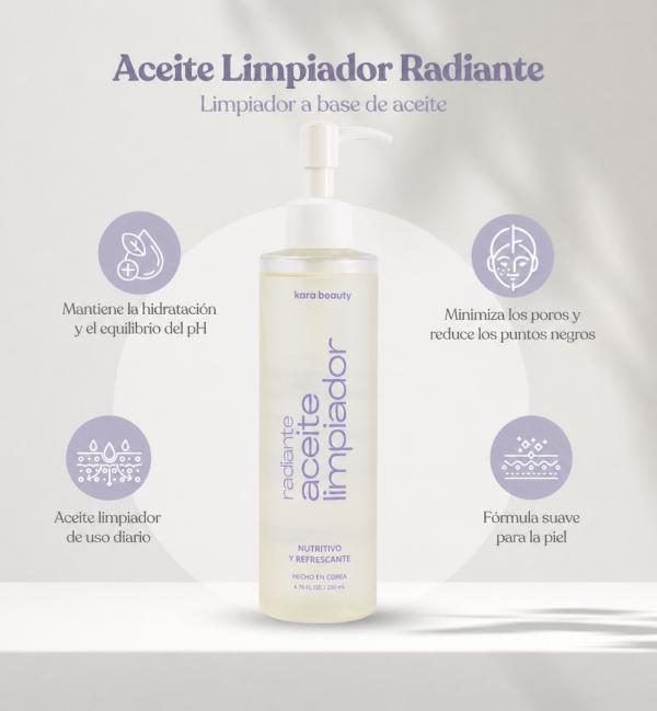 Aceite Limpiador Radiante Kara Beauty 200ml