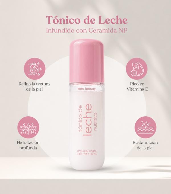 Tonico A Base De Leche Kara Beauty 120ml