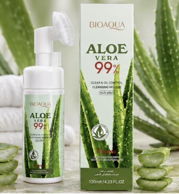 Espuma Limpiadora Facial De Aloe Bioaqua