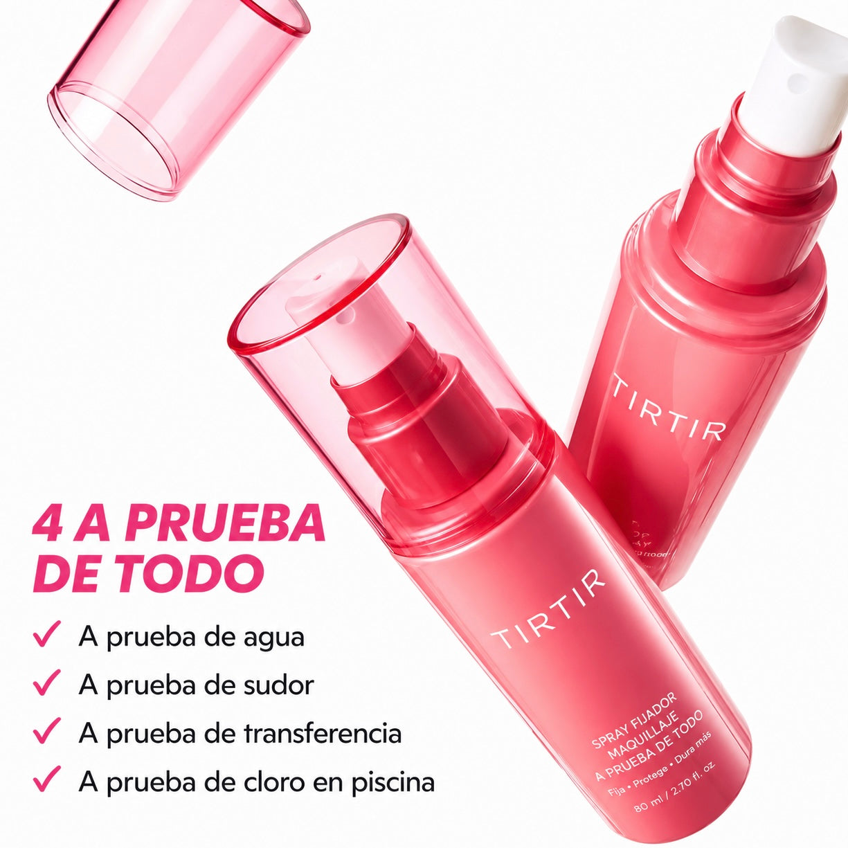 Fijador De Maquillaje Contra Agua Tirtir 80ml