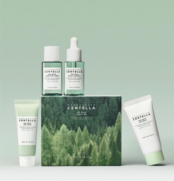 Kit De Skincare Coreano Madagascar Centella Tea-Trica 4Pcs