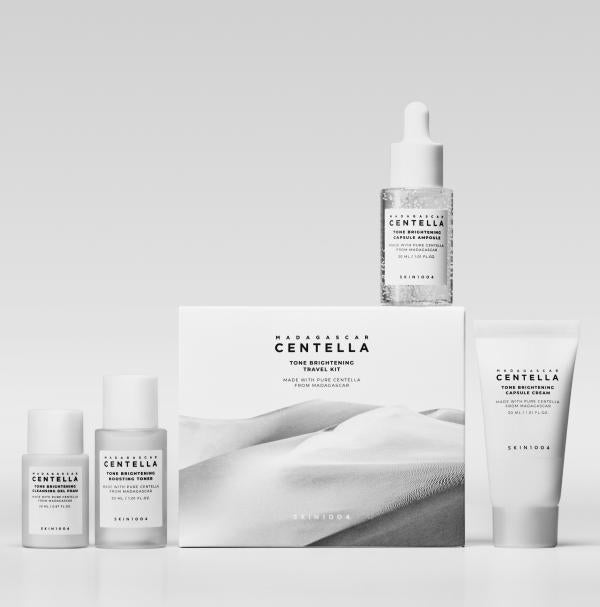 Set De Skincare Centella Tone Brightening Travel Kit 4Pcs