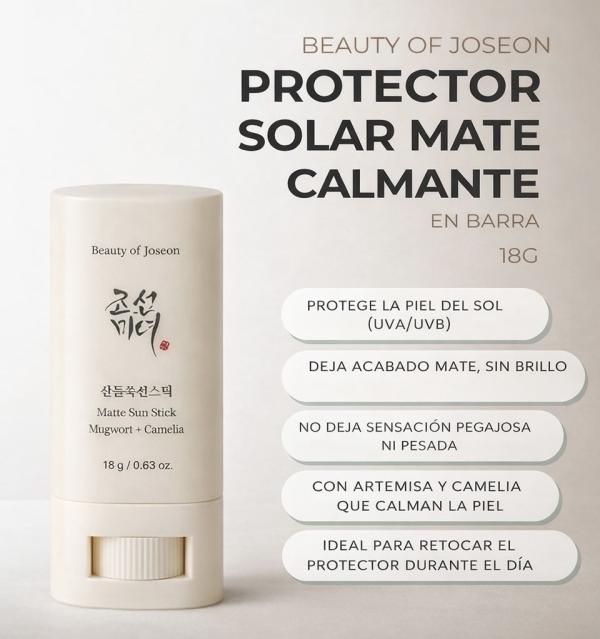 Bloqueador Matte Sun Stick Mugwort + Camelia