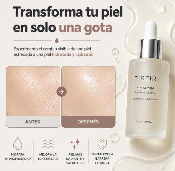 Serum SOS Hidrante Anti Envejecimiento De Tirtir