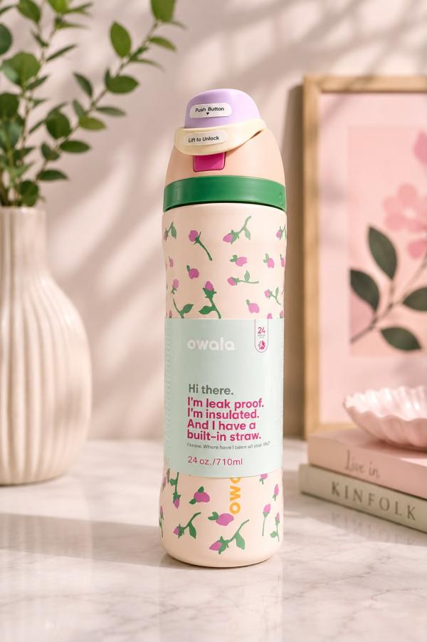Botella Owala Decorada De 24oz