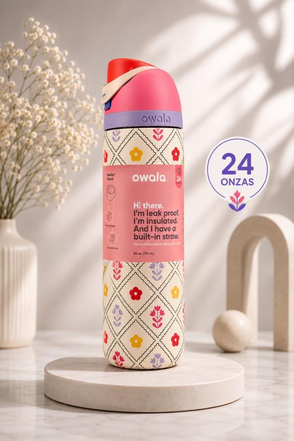 Botella Owala Decorada De 24oz