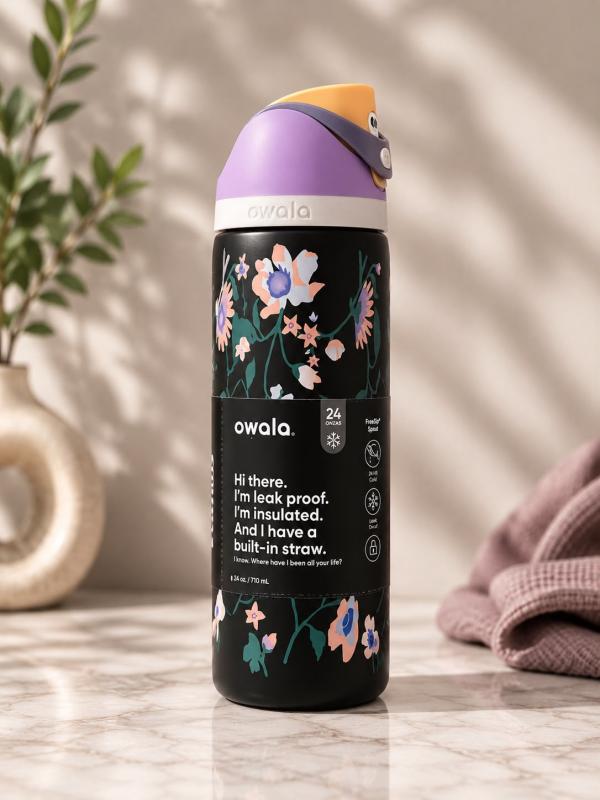 Botella Owala Decorada De 24oz