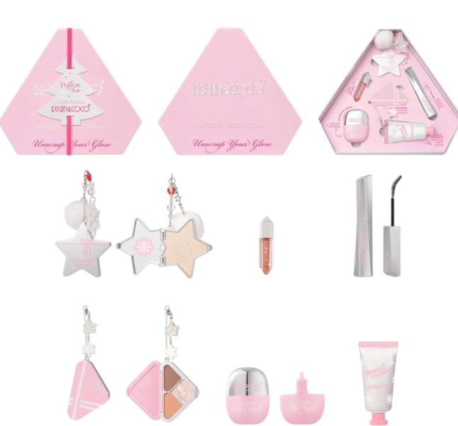 Set Navideño De Maquillaje Sello De Arbol De Kevin&Coco