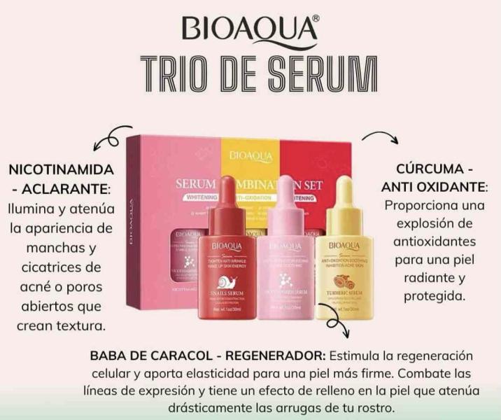 Trio De Serum Blanqueador BIOAQUA BQY84069