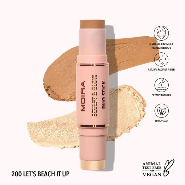 Bronceador Matte E Iluminador Moira 2 En 1