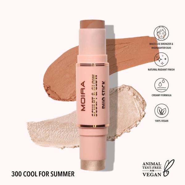 Bronceador Matte E Iluminador Moira 2 En 1