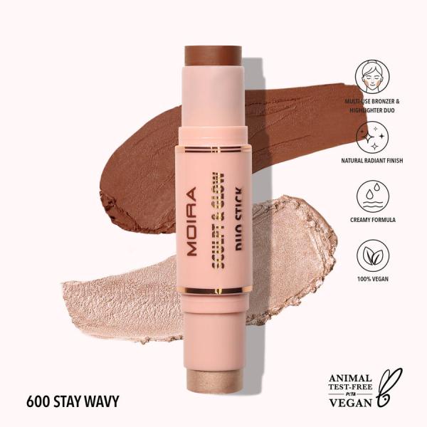 Bronceador Matte E Iluminador Moira 2 En 1