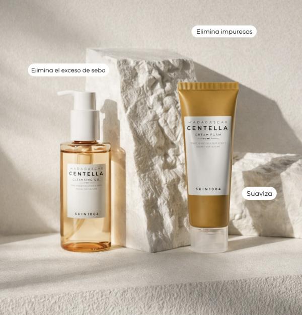 Kit Doble Limpieza Jabon Espumoso y Aceite Limpiador