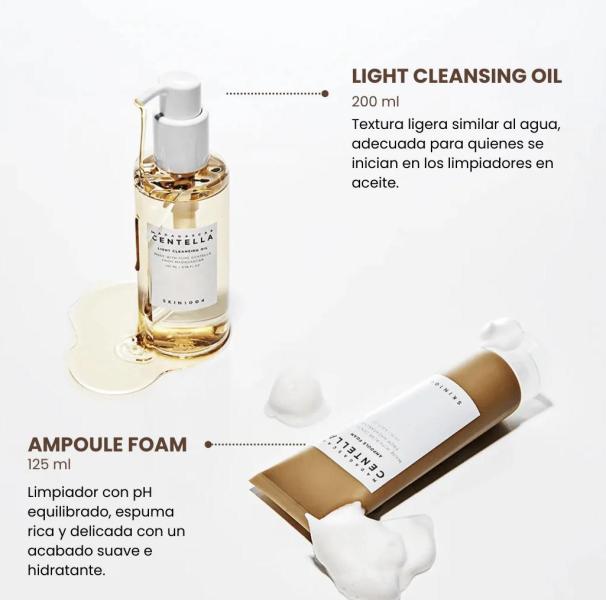 Kit Doble Limpieza Jabon Espumoso y Aceite Limpiador