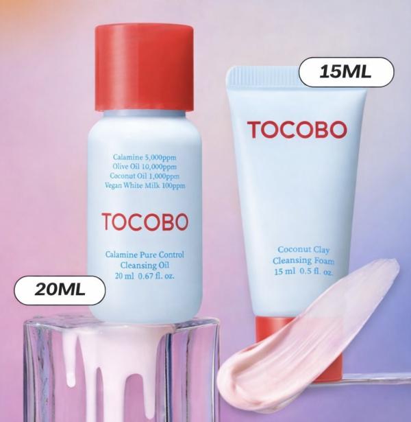 Duo De Limpieza Facial Mini Aceite Limpiador + Mini Jabon