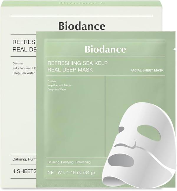 Caja x4 Unidades De Mascarillas Faciales De Algas Marinas Biodance