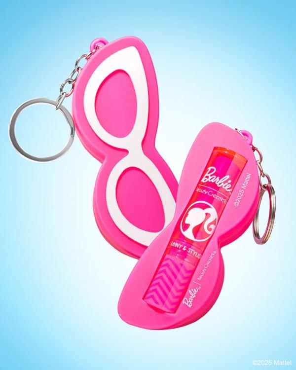 Labial En Barra + Llavero En Forma De Lentes Barbie