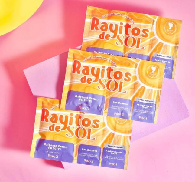 Set Descolorantes De Vellos Rayitos De Sol