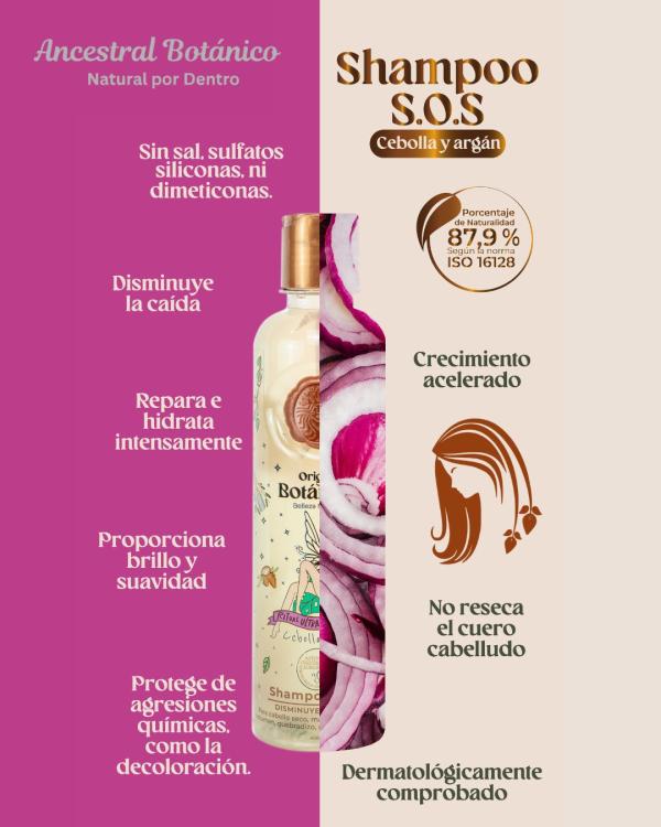 Shampoo S.O.S Cebolla y Argan 400ml