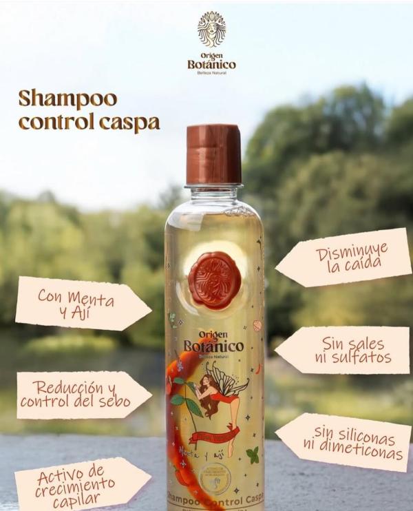 Shampoo Control Caspa Con Menta y Ají 400ml