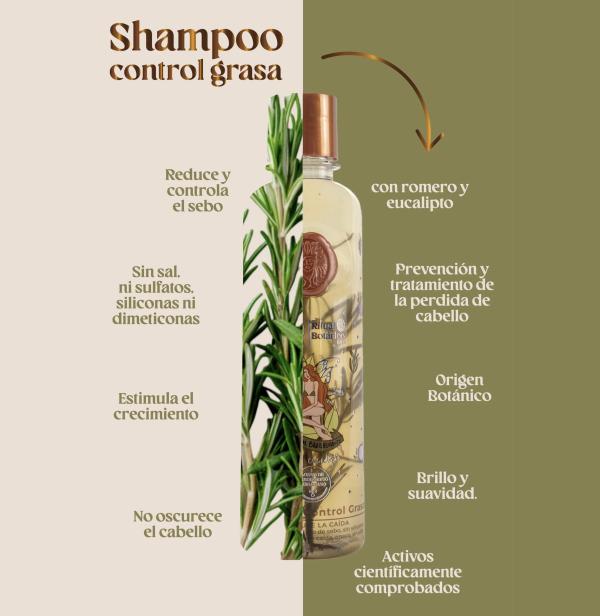 Shampoo Control Grasa Romero y Eucalipto 400ml