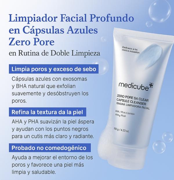Capsulas De Espuma Limpiadora Con Acido Salicilico 0.45%
