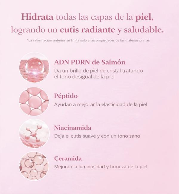 PDRN Tonico Lechoso Rosa De Niacinamida 150ml