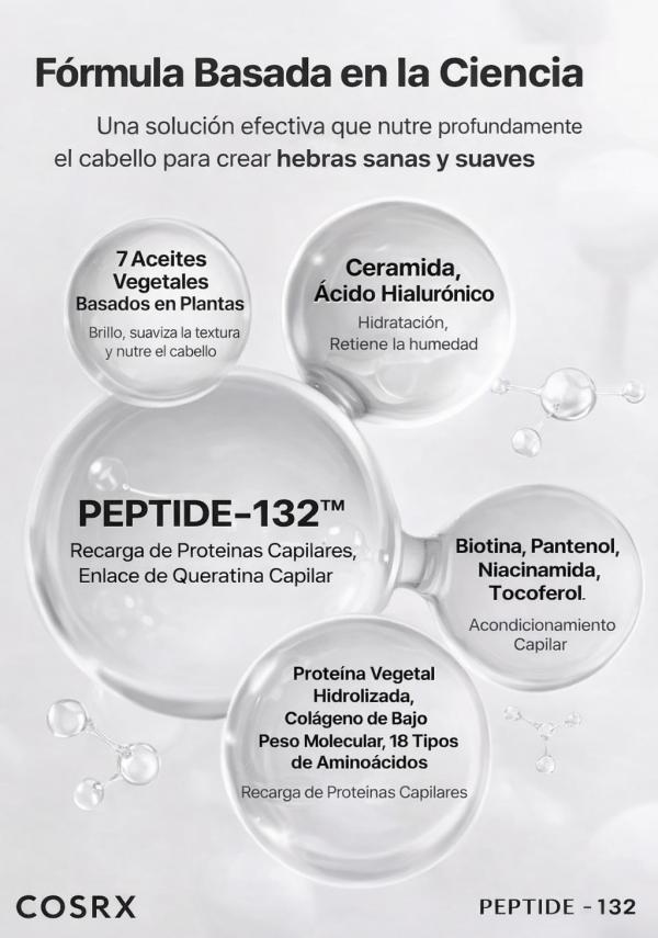Tratamiento Ultra Perfecto Para El Cabello Peptide 132 Cosrx
