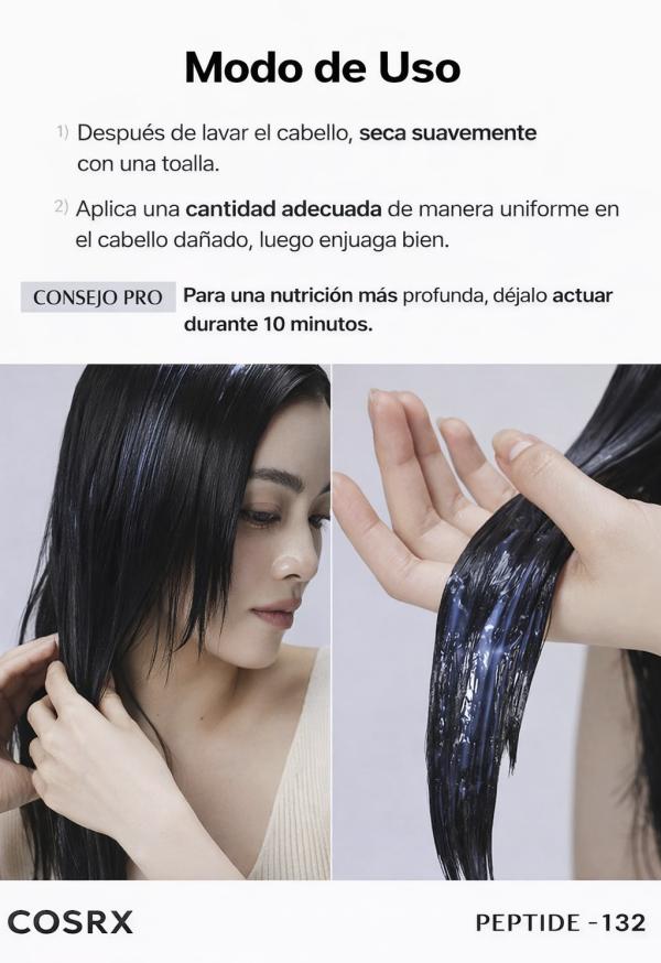 Tratamiento Ultra Perfecto Para El Cabello Peptide 132 Cosrx