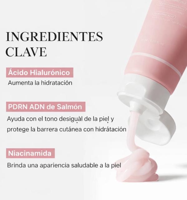 PDRN Crema Hidratante Rosa Con Acido Hialuronico 50ml