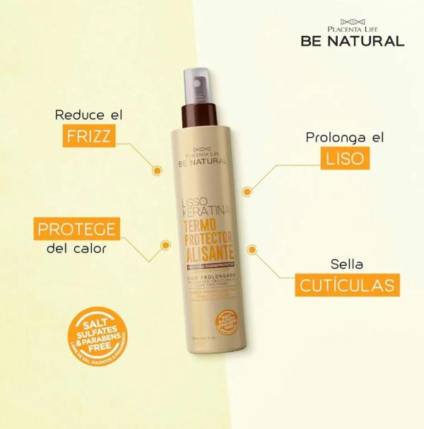 Lisso Keratina Termo Proptector Alisante Be Natural 250ml