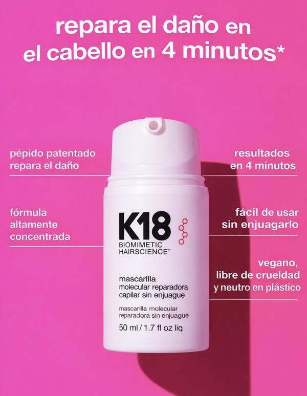 Mascarilla Capilar Reparacion Molecular Sin Enjuague 15ml