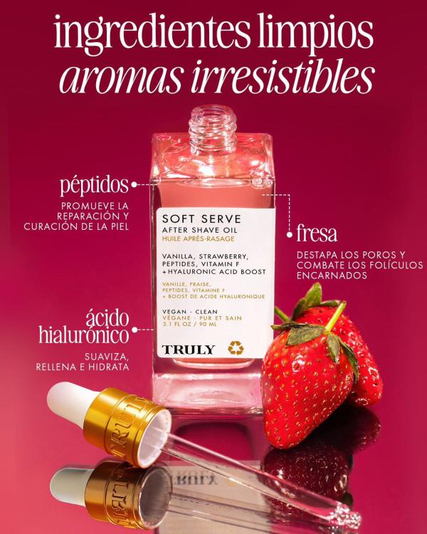 Aceite Para Después Del Afeitado De Sabor Suave Soft Serve Truly 90ml
