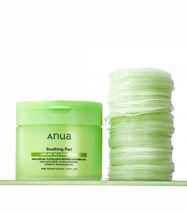 Pads Calmantes Con 10% De Acido Azelaico Y Acido Hialuronico
