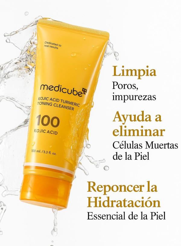 Limpiador Tonificante De Cúrcuma Y Acido Kójico De Medicube 120g