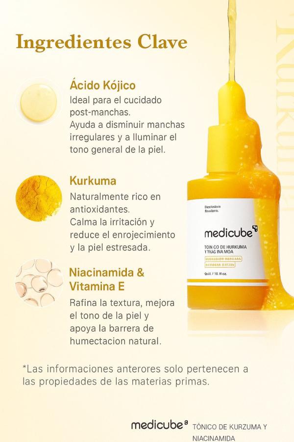 Serum De Niacinamida Curcuma Y Acido Kojico 30ml
