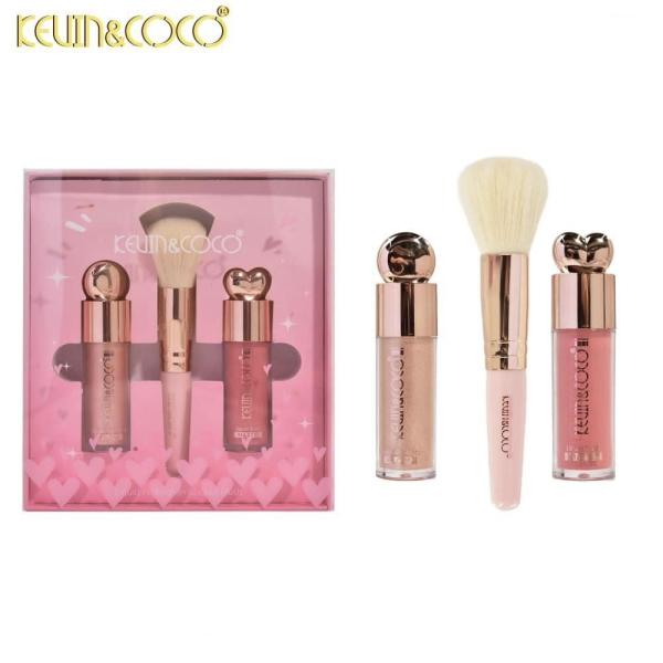Set Rubor + Iluminador Y Brocha Kevin&Coco