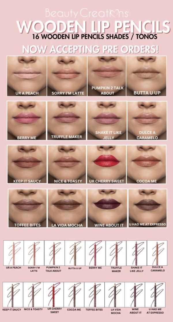 Set De Lapices De Labios B.Creations Con 6 Tonos