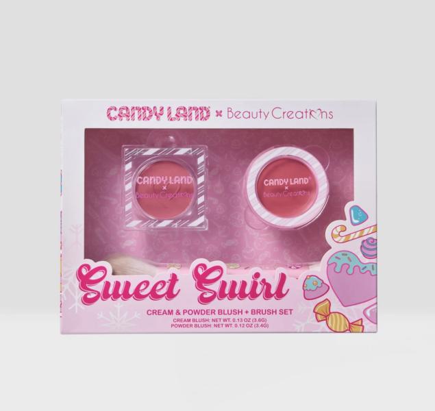 Set De Rubor En Crema Y Polvo + Brocha Candy Land