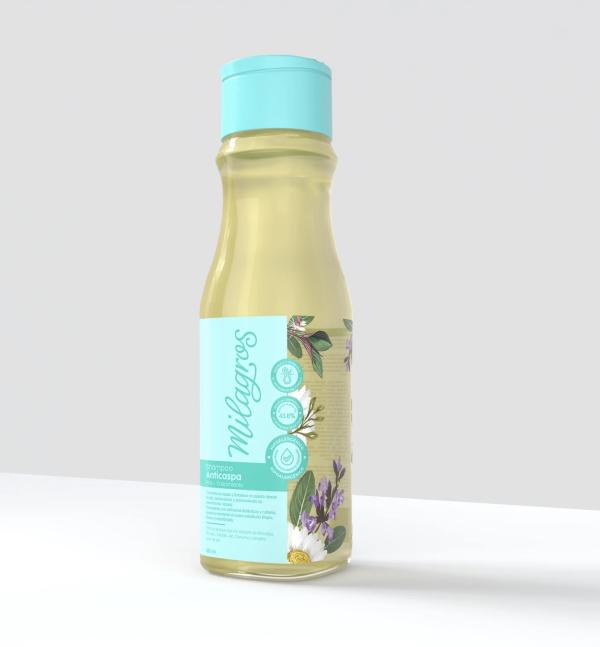 Shampoo Anticaspa Sin Sal Milagros 450ml