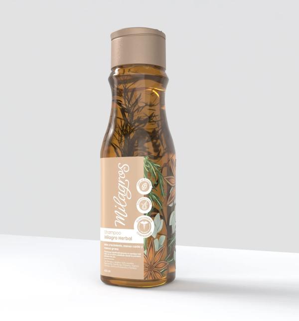 Shampoo Milagro Herbal Con Romero Y Jengibre Milagros 450ml