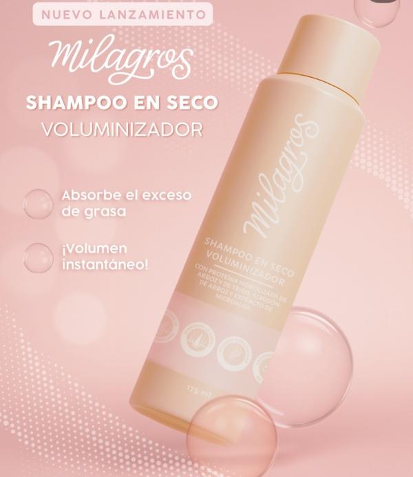 Shampoo En Seco Voluminizador Milagros 175ml