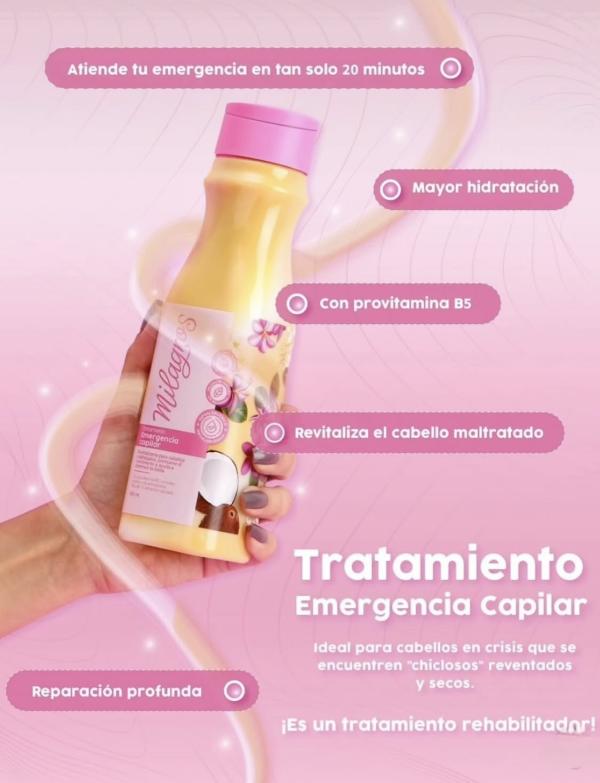 Tratamiento Emergencia Capilar Milagros 450ml