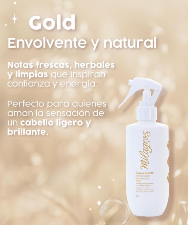 Desenredante Y Termoprotector Capilar  Gold 250g Milagros