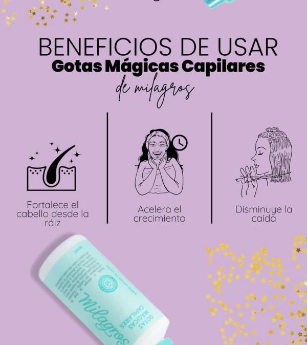 Gotas Mágicas Capilares 60ml Milagros