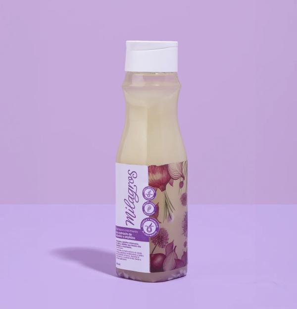 Shampoo Con Estracto De Cebolla Y Peptidos Milagros 450ml