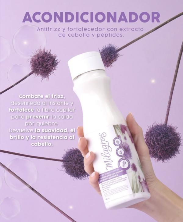 Acondicionador Anti Frizz Con Cebolla Y Peptidos 450ml