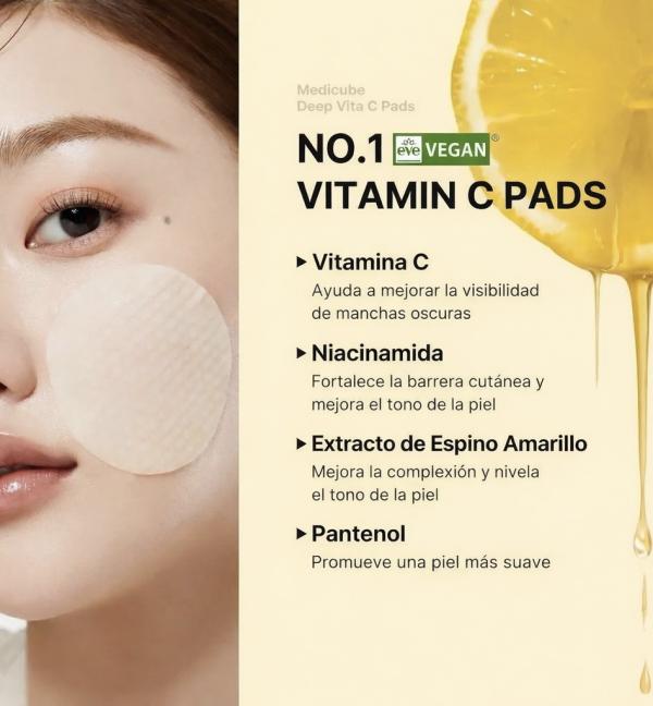 Toner Pads De Vitamina C Medicube 70Pcs