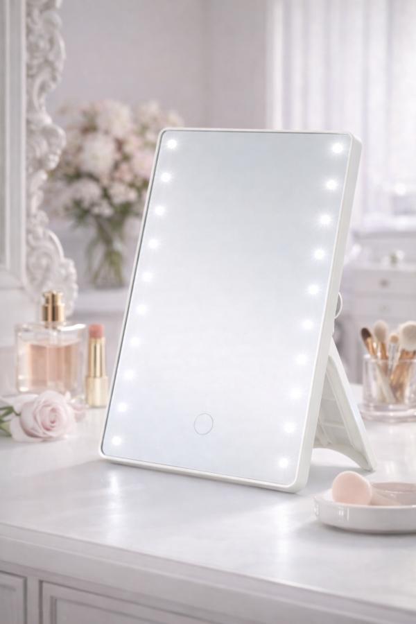 Espejo Rectangular Con 16 Luces Led Makeup Mirror